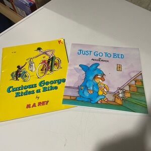 (3/$10) Children's Books Set - Curious George and Just Go to Bed